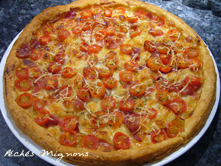 Tomates, Tartes salées, Jambon cru