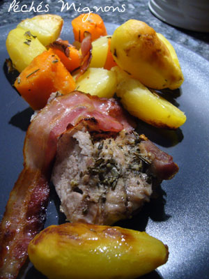 Porc, Pommes de terre, Carottes, Herbes