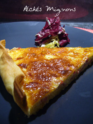 Tartes salées, Lardons, Jambon,