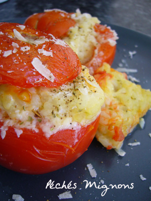 Tomates, Riz, Parmesan, Oeufs, Herbes