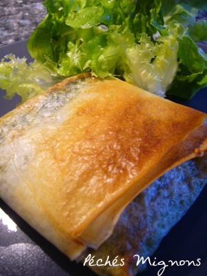 Epinards, Feuille de Brick, Fromage, Légère, Rapide, Ricotta