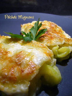 Ravioles, Gratin, Crème, Parmesan, Courgettes, Légère, rapide