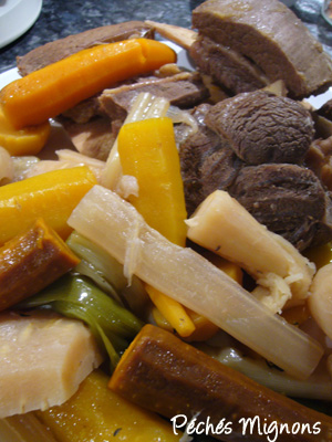 Boeuf, Carottes, Légumes, Navet, Panais, Poireaux, Pommes de terre, Topinembour