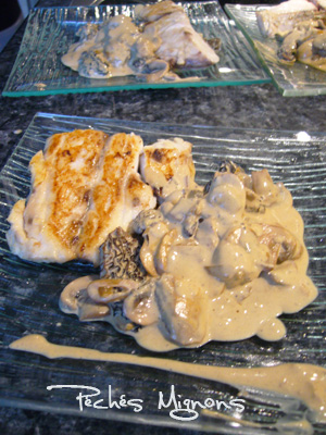 Mérou, Morilles, Champignons, Crème, Vin, Fêtes,