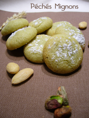 Biscuits, Poudre amande, Pâte de pistache, Oeufs, Sucre, 