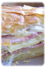 Tourte pomme de terre et jambon