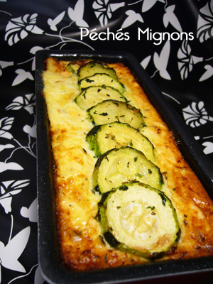 Courgettes, Saumon, Crème, Parmesan, Herbes, 