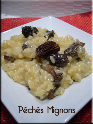 Risotto, Morilles, Parmesan, Oignons, Ail, J.Oliver, Italie, 