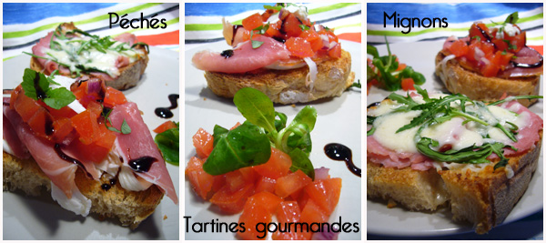 Basilic, Facile, Herbes, Jambon, Jambon cru, Mozzarella, Pain, Rapide, Tomates