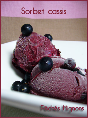 Cassis, Glace, Sorbet, Facile