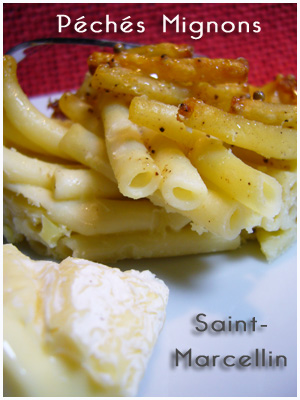 Gratin, Pâtes, Fromage, Crème, Saint-Marcellin, Comté, Graines de moutarde, Moutarde, Facile, 