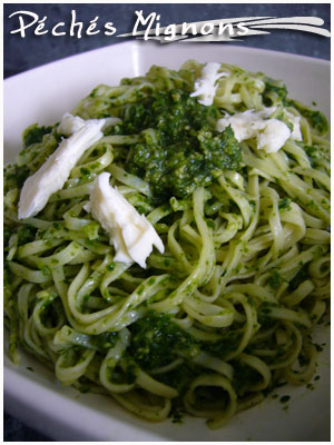 Pâtes, Herbes, Cresson, Roquette, Pesto, Pignons, Parmesan, Fromage, Basilic, Herbes, J.Oliver,