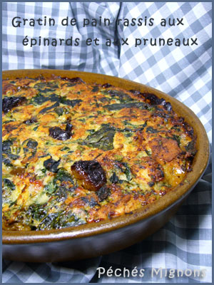 Porc, Pain, Lait, Epinards, Pruneaux, Fruits secs, Oeufs, Lardons, Thym, Persil, Herbes, Facile, 