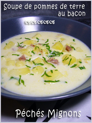 Soupe, Bacon, Ail, Pommes de terre, Herbes, Persil, Facile, Entrée chaude, 