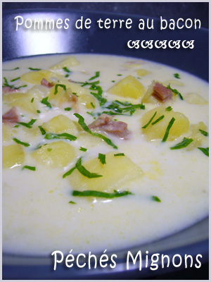 Soupe, Bacon, Ail, Pommes de terre, Herbes, Persil, Facile, Entrée chaude, 