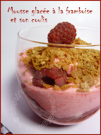 Mousse glacée à la framboise