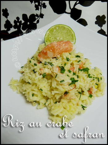 Riz au crabe et safran