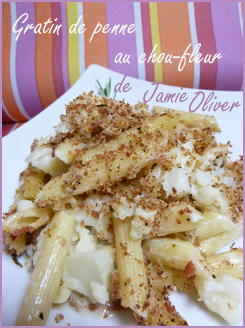 Gratin de penne au chou-fleur