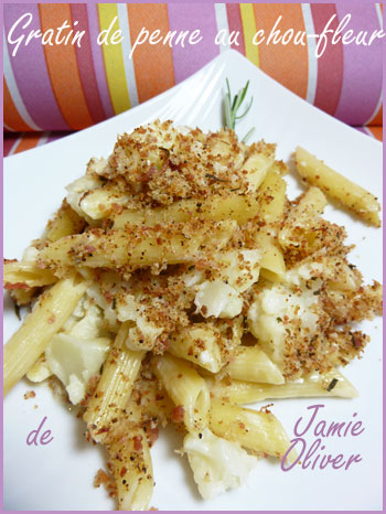 Gratin de penne au chou-fleur