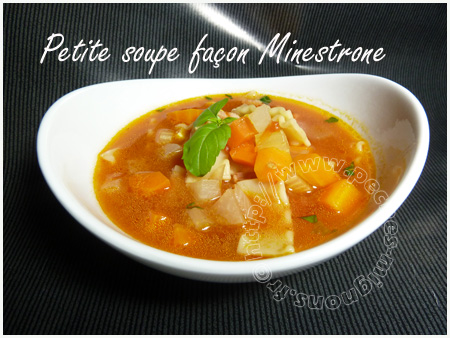 Petite soupe façon minestrone