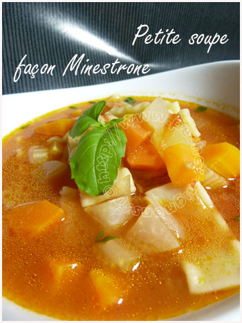 Petite soupe façon minestrone