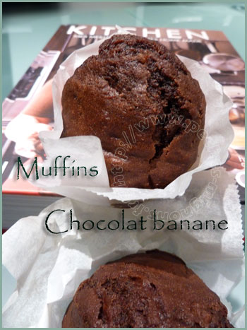 Muffins banane chocolat