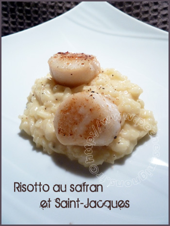 Risotto au safran et Saint-jacques