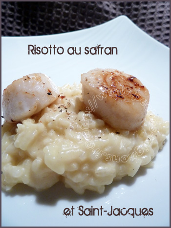 Risotto au safran et Saint-Jacques