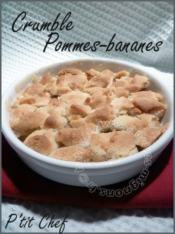 Crumble pommes-bananes