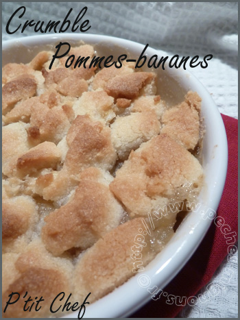 Crumble pommes-bananes