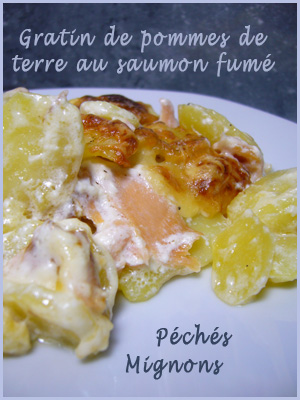 Crème, Facile, Fromage, Gratin, Pommes de terre, Rapide, Saumon