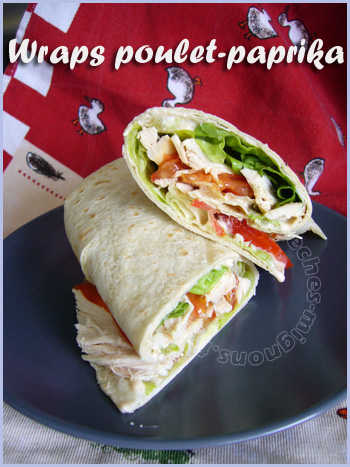 wrap poulet-paprika