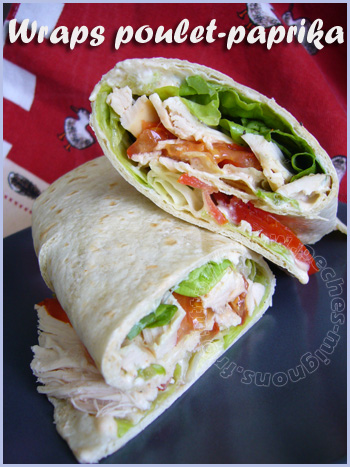 wrap poulet-paprika