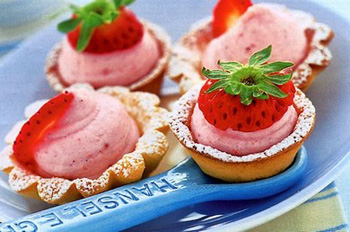 Tartelettes à la mousse de fraise