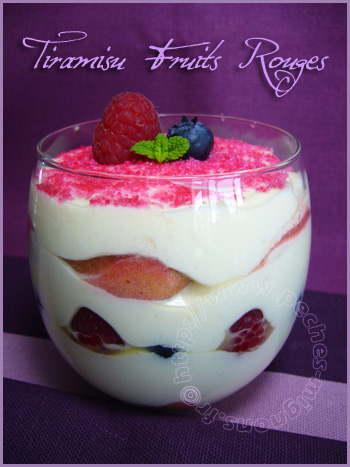 Tiramisu fruits rouges