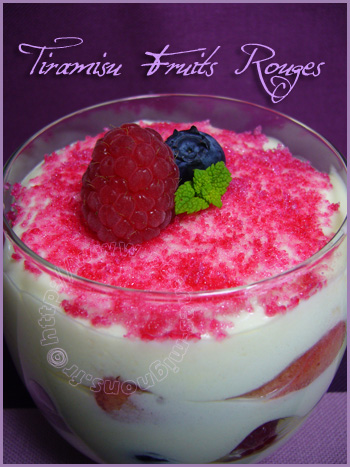 Tiramisu fruits rouges