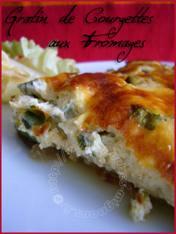 Gratin de courgettes aux fromages