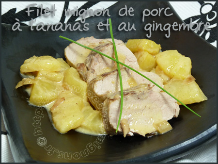 Filet mignon à l'ananas et gingembre