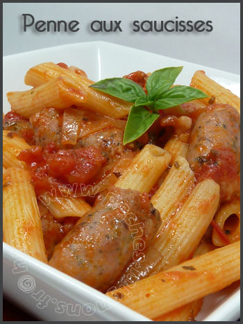 Penne aux saucisses